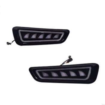 1 Sæt tågelygter med Blå/Hvide LED-Kørelys Amber Løbende blinklyset til Ford F150 Raptor