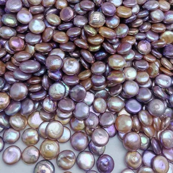1000g Glans Mønt ferskvand Kulturperler Perle Løse Perler Undrilled 13-16mm