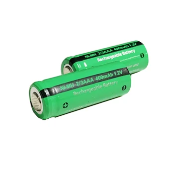 10stk Genopladeligt Ni-MH Batteri 2/3AAA 1,2 V 400mAh Flad Top Erstatning For Sol Blomster, Fjernbetjening, Have Lys