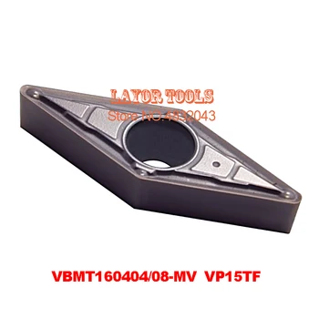 10STK VBMT160404-MV VP15TF/VBMT160408-MV VP15TF,hårdmetal skær til drejning af indehaveren,CNC maskine,kedeligt bar