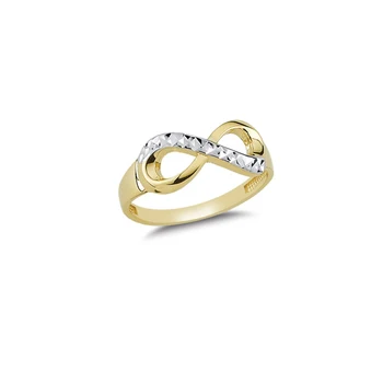 14 KT Massivt Guld Eternity Ring for Kvinder