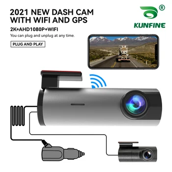 170 Graders Dash Cam WIFI DVR Dash Kamera Bil GPS DVR Bil Optager 1080P Nat Version Optager Med tyngdekraften sensor
