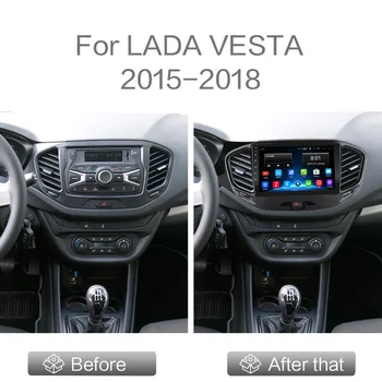 2 Din Android Bil Radio Mms Video-Afspiller, GPS-Navigation Carplay For LADA Vesta Cross Sport-2019 2din Stereo-Tv