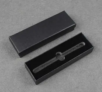 200pcs/masse Black Business-Pen Box Kontorartikler Gave Pen Kasser Emballage Regnskabsmæssige Pakke Kasser Engros SN3610