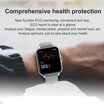 2021 Smart Ur Mænd Bluetooth Opkald EKG-Kvinde Smart Armbånd puls Fitness Tracker 1.69 Tommer Skærm, Vandtæt Smartwatches
