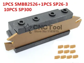 25mm petiole SPB26-3 1stk+SMBB2526 1stk+ SP300 NC3020/NC3030 10stk=12pcs/set NC3020/NC3030 Bearbejdning af stål CNC drejebænk
