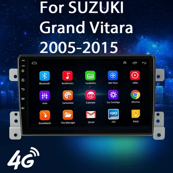 4G WiFi 2 din Android 10.0 bilradioens lyd, Multimedie-Afspillere GPS-Navigation For Suzuki Grand Vitara 2005-carplay Autoradio