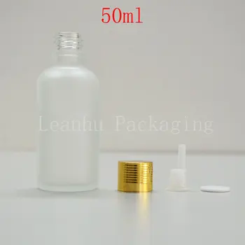 50 ml matteret gennemsigtig olie flasker med skrue -kvalitet æteriske olier engros point aftapning tomme flasker