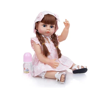 55cm Naturtro Reborn Baby Pige Dukke Dejlig Levende Legetøj, Baby Dukker til Børn Fødselsdag Julegave Reborn Dukke