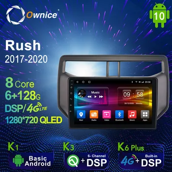 6G+128G Ownice Android 10.0 Bil Radio GPS til Toyota Rush 2017 - 2020 Navi Setreo System med 4G LTE DSP SPDIF BT 5.0 1280*720