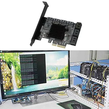 AU42 -SATA PCI-E udvidelseskort PCIE-4X 10-SATA3-Port.0 6 gbps Desktop-Computer Transfer udvidelseskort Minedrift Kort