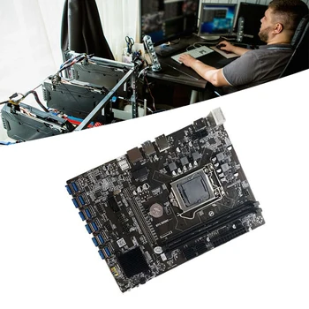 B250C Minedrift Bundkort Kit 12 USB3.0 til PCI-E 16X Grafik Slot med G3930/G3900 CPU+CPU Fan+8G DDR4 RAM+strømkabel