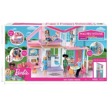 Barbie Malibu Hus Legesæt Legetøj til Børn, Piger, Drenge FXG57 Dukker ikke inkluderet