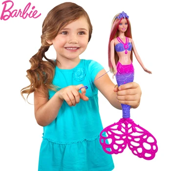Barbie Regnbue Lys Havfrue Dukke Funktion Havfrue Dukke Pige Jul, Fødselsdag, nytår Gave CCF49 doll
