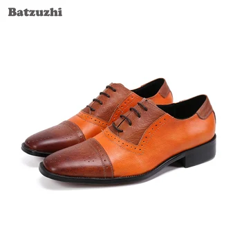 Batzuzhi Oxfords Classic Læder Business Sko Mænd Formelle Læder Kjole Sko til Mænd Smukke Chaussures Hommes, Store Størrelser 12
