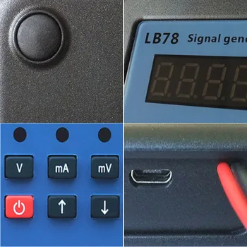 Bærbare Præcision 0-10V 0-5V 4-20mA Signal Generator 0-110mV Kalibrator LB78 mA mV Signal Aktuelle Generator til PLC-Senderen