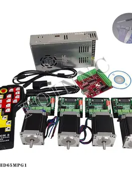 CNC-controller sæt, 4-aksen, 4 TB6600, Nema23 stepmotor controller, sys power elektronisk rat kontrol, fremme
