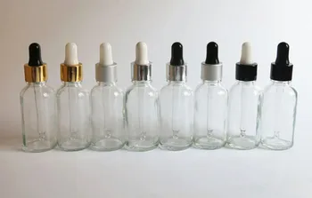 Engros 100pcs 30 ml Glas pipette flaske, klart, e flydende glas flaske med dråbetæller, 1oz, flint, glas, flaske med en pipette