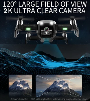 F8 GPS-Drone Med 4K-1080P HD-Kamera To-Akse Anti-Ryste Selv-Stabiliserende Gimbal RC Drone WIFI FPV Sammenklappelig Quadcopter Børsteløs