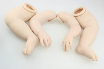 Genfødt lille barn-kit til 28inch 70cm DIY silikone vinyl reborn baby doll mould genfødt kit dukke dele tilbehør