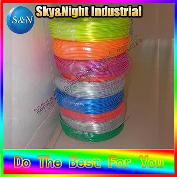 Gratis levering-Høj lysstyrke el wire-3,2 mm-to ruller to farver(rød/pink/prulple/hvid/ice blue/blå/orange/grøn/græs)