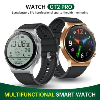 GT 2 Pro Smart Ur, musikafspiller Smartwatch Bluetooth-Ringe 9 Sports-Vandtæt IP68 Fitness Armbånd til Mænd er Kvinders Ure