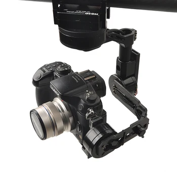 HG3D Universal Handheld 3-akse Børsteløs Gimbal Håndholdte Kamera Mount Stabilisator Kompatibel med GH3 GH4 NEX5 A5000 6000 A7