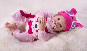 Hot salg lol legetøj genfødt Naturtro nyfødte premium-pink Doll Bebe kid legetøj simulering baby silikone reborn baby dolls