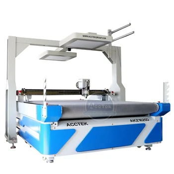 Hurtig hastighed round kniv multilayer tekstil-skære maskine til salg