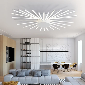 Høj kvalitet Moderne LED-loftsbelysning til stue, Soveværelse Loft Lampe Stativ Akryl loftsbelysning Lightings