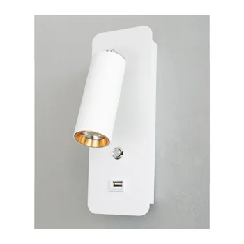 Indendørs Led væglampe dc 5 v USB-Opladning Led-Væg Lys Justerbar Spotlight Tre Farver Lys, Moderne Lampe Lang batterilevetid Luz B