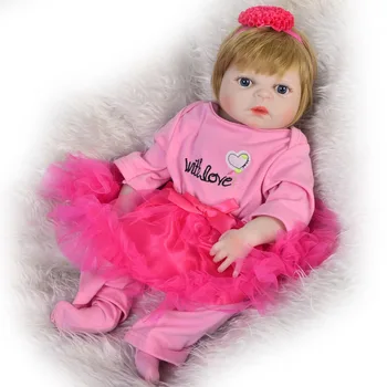KEIUMI Vandtæt Vinyl Babyer Genfødt Realistisk Prinsesse Fuld Silikone Reborn Baby Doll Legetøj Til Børn Legekammerater Fødselsdagsgave