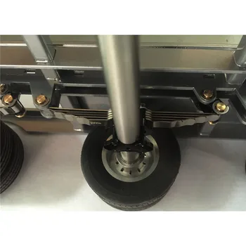 LESU Aluminium Legering Affjedring Aksel Sæt til 1/14 TAMIYA RC Trailer Plade Lastbil DIY Model