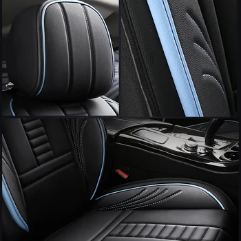 Læder Universal Bil sædebetræk for Audi alle modeller a8 a3 Q2 q5 a6 c7 a5 b7 b8 b9 a4 q3 q7 auto tilbehør bil styling