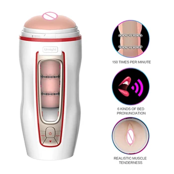 Male Masturbation Cup Fuld Automatiske Teleskop Frådede Silikone Fuld Ægte Kunstig Vagina sexlegetøj til Manden pocket pussy toy