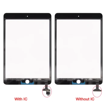 Mini3 Touch Screen Digitizer Til iPad Mini 3 A1599 A1600 A1601 TP IC med Home-Knappen og Selvklæbende Front Glas Udskiftning