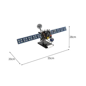 MOC satellitmodtagelse Rosetta Probe Plads Detektor byggesten Komet Mar Udforskning Maskine Mursten Toy Børn Gave