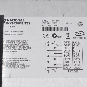 National instruments usb-232/2 usb til seriel adapter