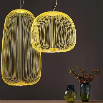 Nordisk Foscarini Eger Galleri Pendel Lamper Decro Suspension Lampe Inventar Kreative fuglebur Design Stue Restaurant AC