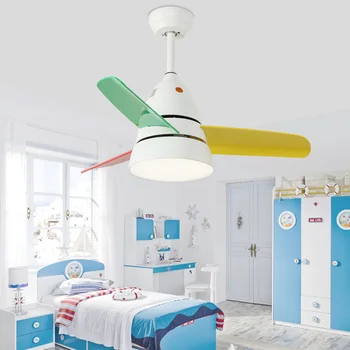 Nordisk Macaron Fan Lampe Restaurant Enkelt og Moderne Lysekrone børneværelse Lampe Dejlig Lille Hængende Lampe Ventilator