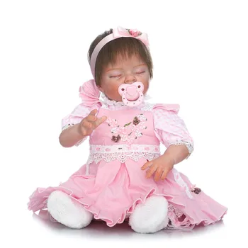 NPK rigtige dukker genfødt blød silikone reborn baby dolls for børn gift 22