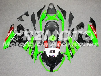 Ny ABS Motorcykel Fairing kit Passer Til Kawasaki Ninja ZX6R 636 ZX-6R 2009 2010 2011 2012 09 10 11 12 Karrosseri Sæt Nummer 22