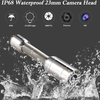 Nye 7inch DVR Slange Kloak Video Endoskop Kamera Rør Pipeline dryppe Godt Wall undervandsinspektion Kamera System 20M