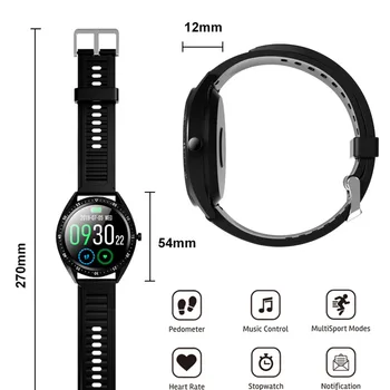Nye blodtryk mode, Smart Ur Mænd, Kvinder, puls, iltindhold i Blodet Multi-Function Mode Sport Smartwatch fitness Tracker