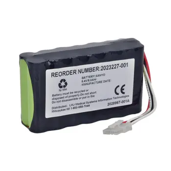 Nyt batteri forGE DASH2500 2023852-029, N1082, AMED2250,2023227-001 8.4 V 8000mAh