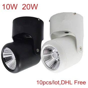 Overflade Monteret COB LED Downlight 10W 20W Stedet Ned Lys LED Spot lampe, AC85-265V Varm/Naturlig/Kold Hvid