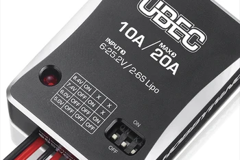 RC Dele HOBBYWING UBEC-10A 2-6S BEC 6.0-7.0-8.4 Forbedret output høj spænding option