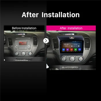 Seicane Car Multimedia Afspiller Til 2013 2016 Kia k3 Octa-core Android-9.0-GPS-Navigation med WIFI SWC spejl link