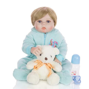 Silikone Reborn Baby Doll Naturtro Nyfødte dreng i live bebe genfødt menino doll for børn gave kan bade