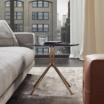 Sofabord enkelt og moderne lys luksus lille lejlighed med stue hjem Nordiske designer sofabord